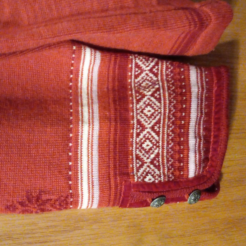 Rust Red Women's Quarter-Zip Sweater - Brand Unspecified - Picture 2 of 11